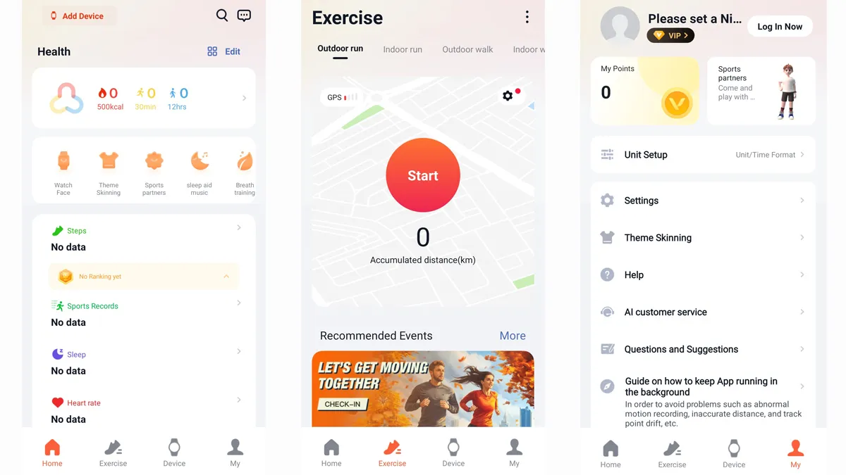 راهنمای نصب، راه‌اندازی و استفاده از برنامه VeryFit App