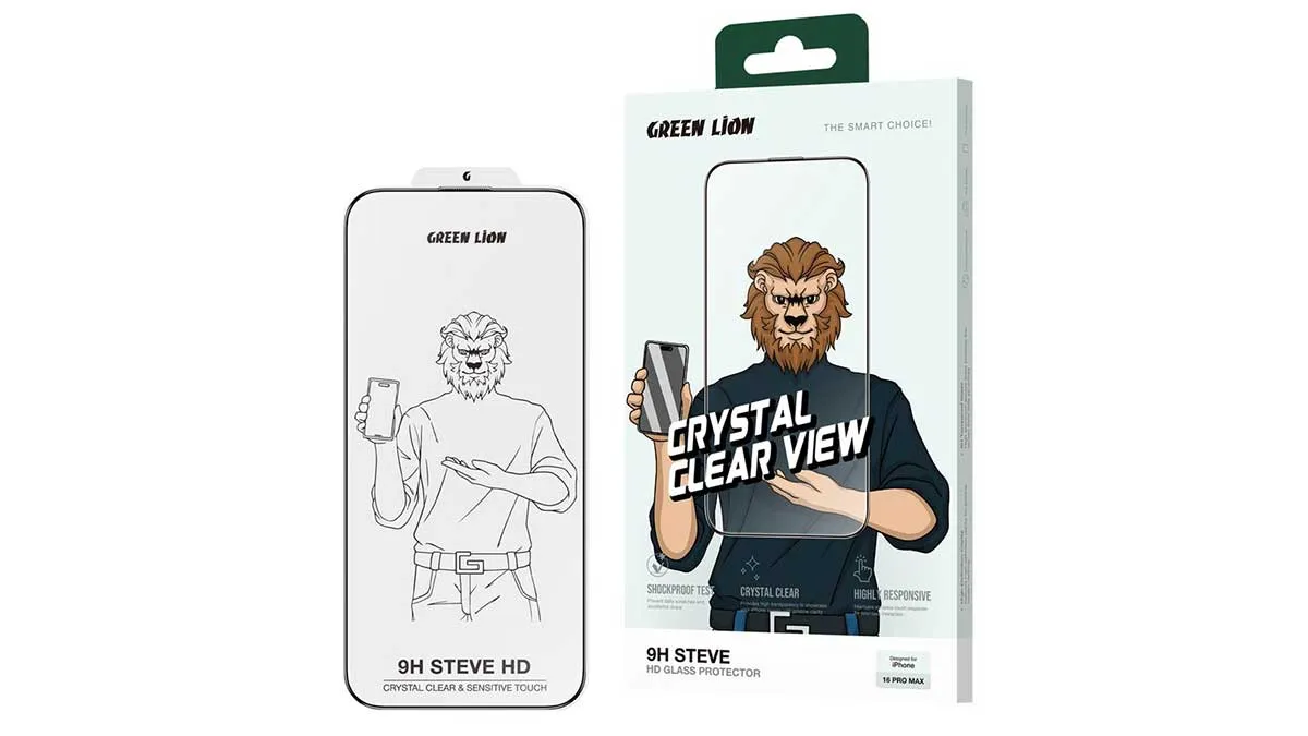 گلس محافظ شفاف Green Lion Steve مناسب iPhone 16