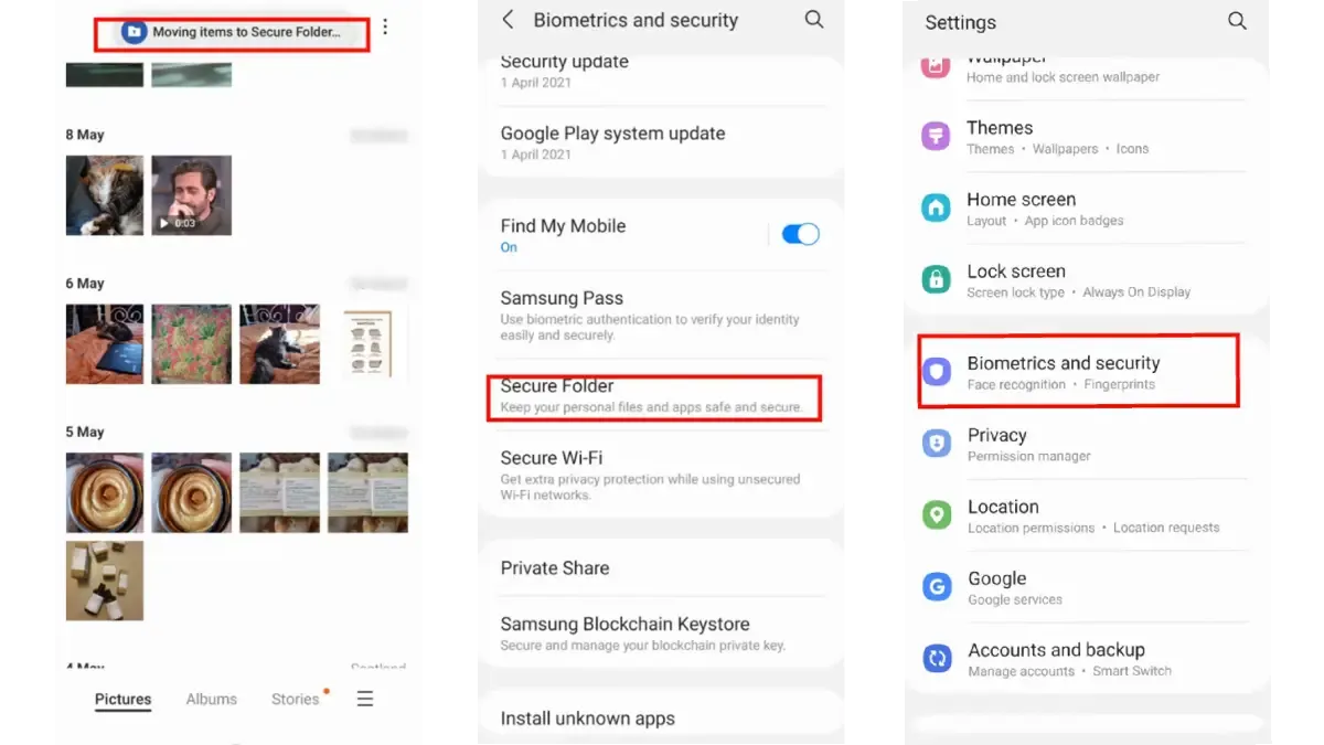 فعال کردن Secure Folder سامسونگ