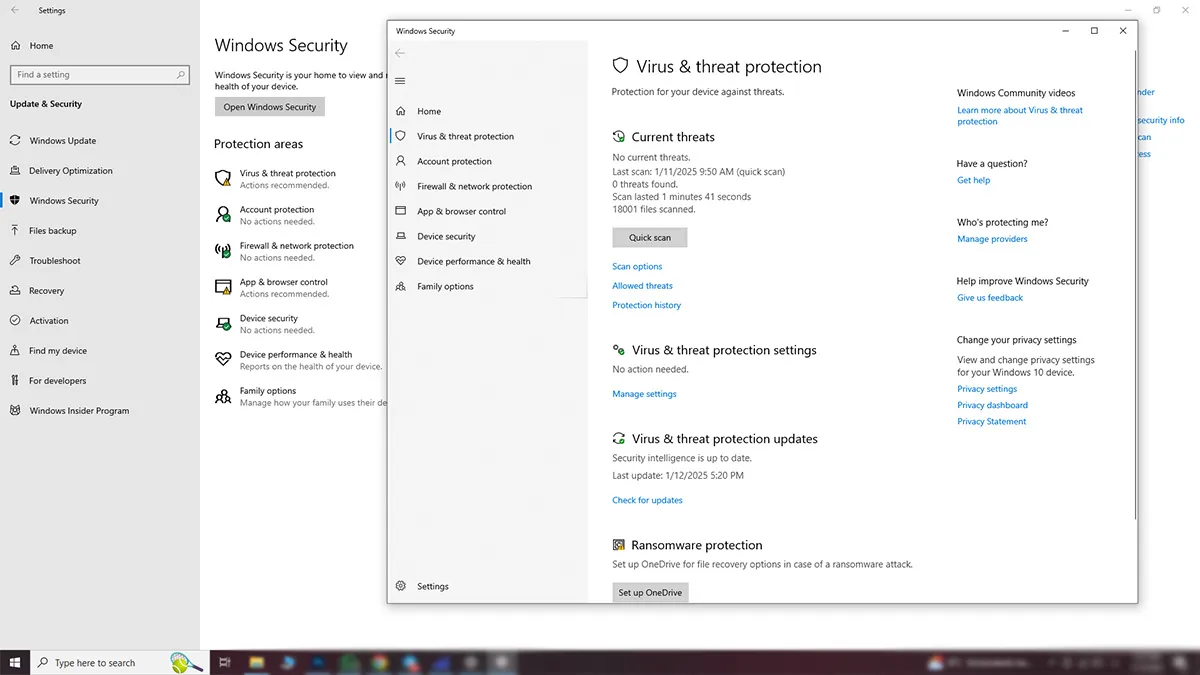 windows virus threat protection راه حل برطرف کردن مشکلات نصب بازی کامپیوتری