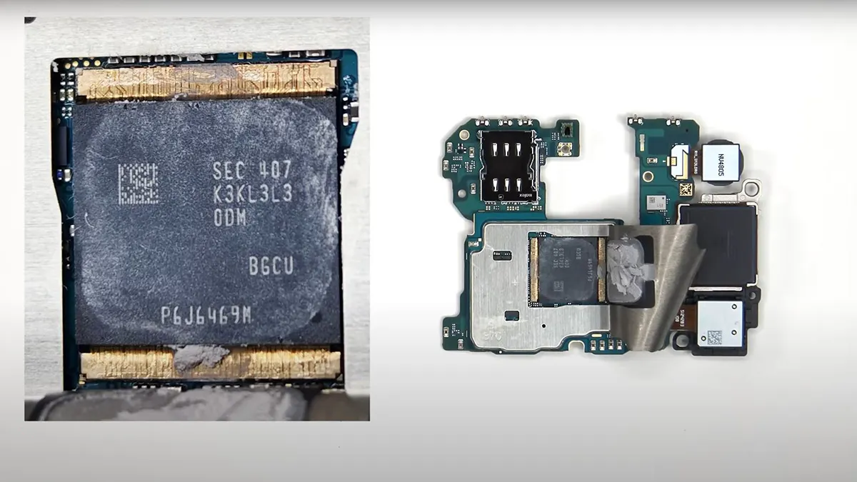 Samsung S24 FE Teardown 6 کالبدشکافی گوشی Samsung S24 FE