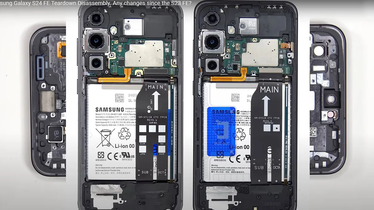 Samsung S24 FE Teardown 10 کالبدشکافی گوشی Samsung S24 FE