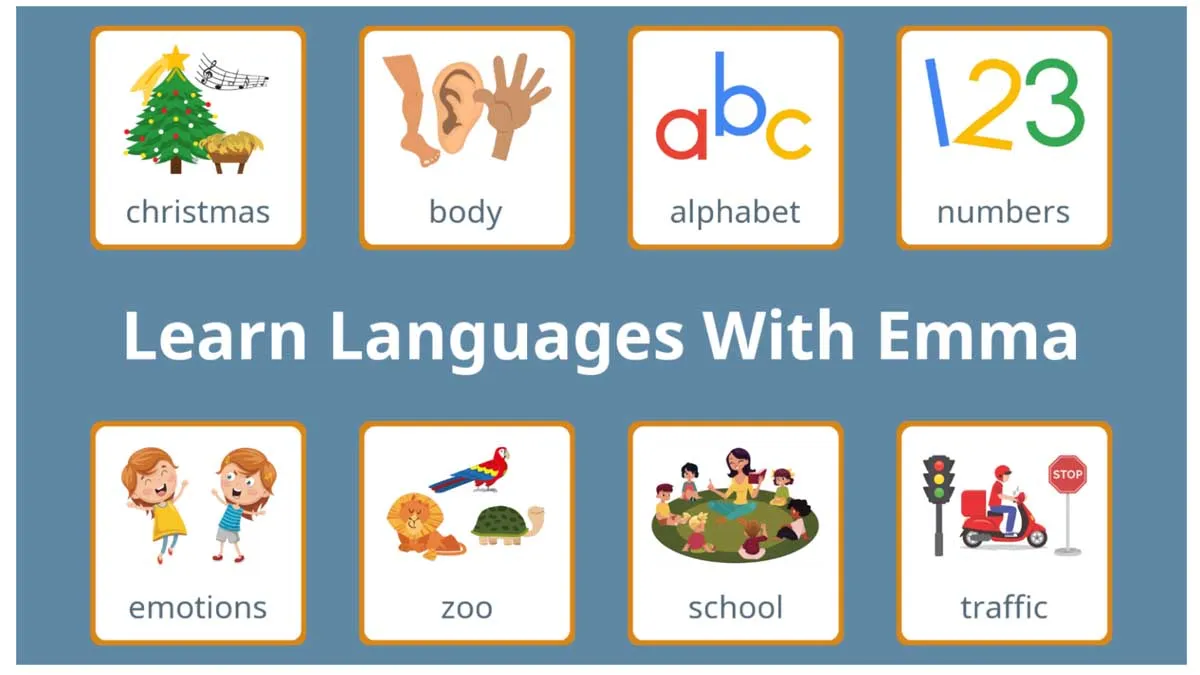 برنامه آموزش زبان Learn Language For Kids