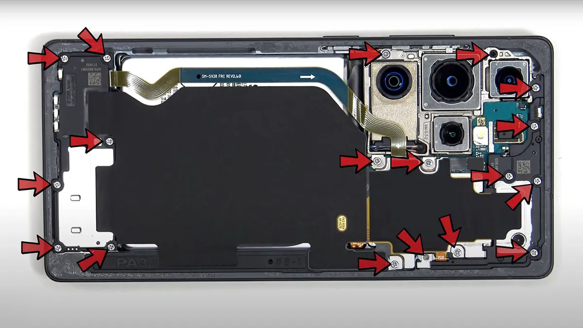 samsung s25 ultra teardown 4 کالبدشکافی گوشی Samsung S25 Ultra