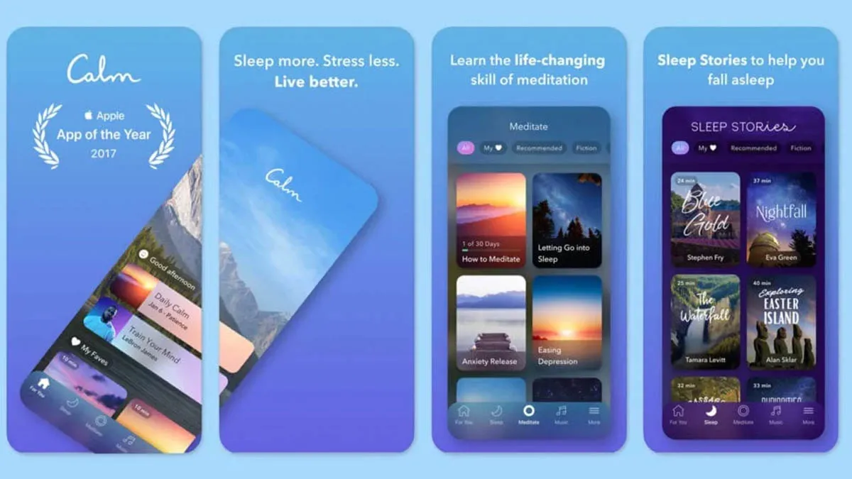 بهترین برنامه های مدیتیشن برای گوشی calm 