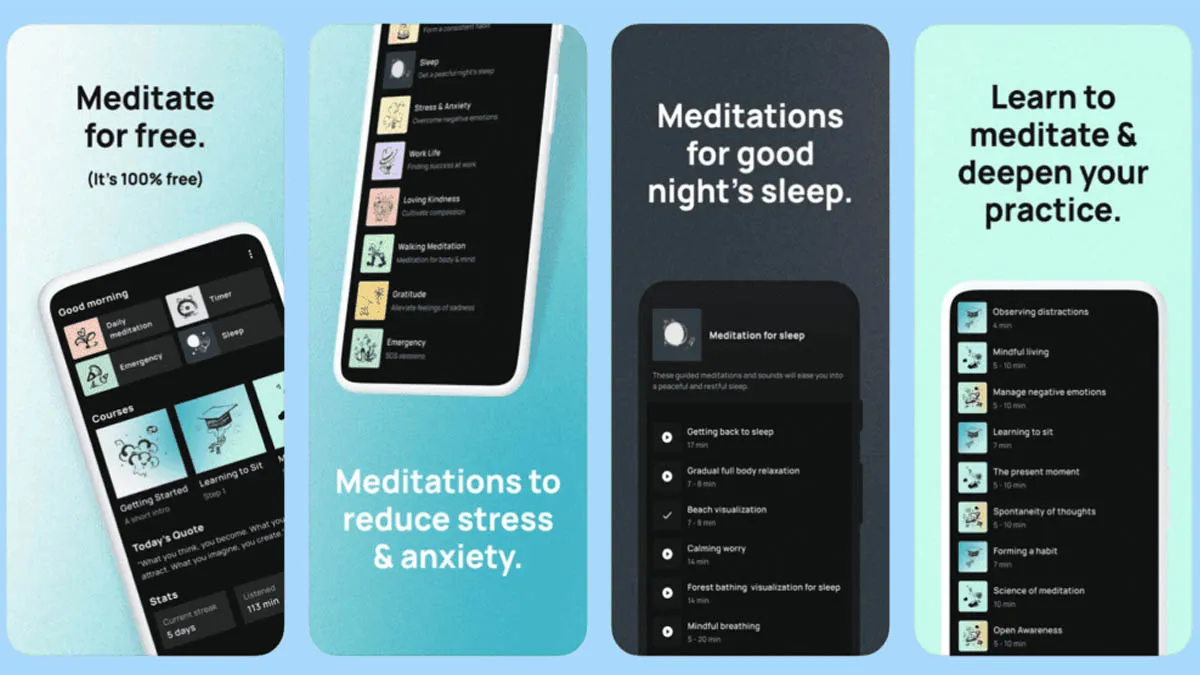 برنامه مدیتیشن روزانه The Mindfulness App