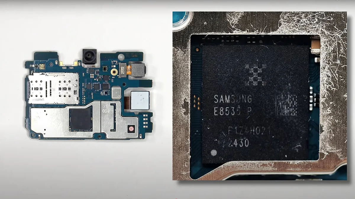 samsung a16 5g teardown 12 کالبدشکافی گوشی سامسونگ A16 5G