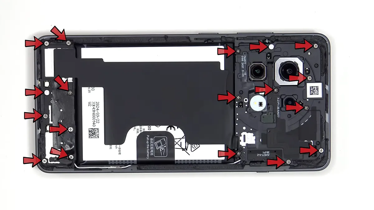 oneplus 13r teardown 5 بررسی کالبدشکافی Oneplus 13R