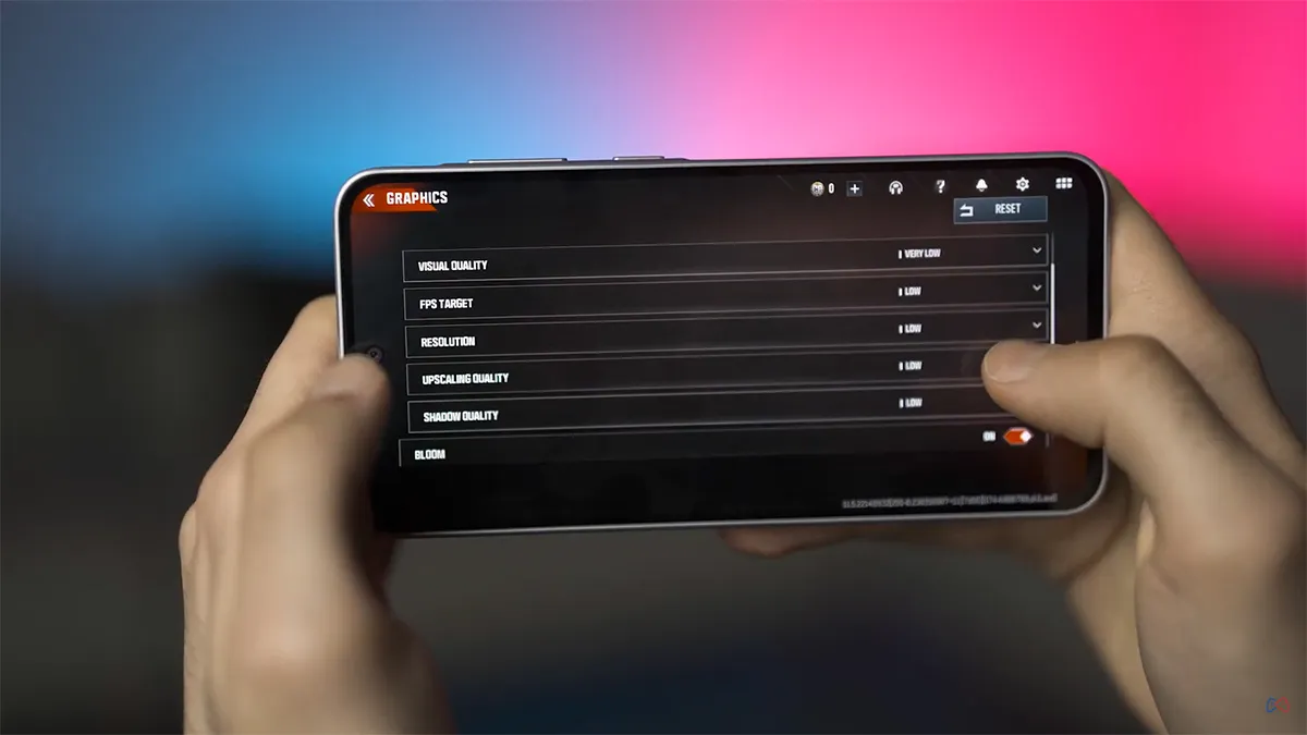 samsung a36 gaming test warzone setting تست گیمینگ گوشی A36 سامسونگ