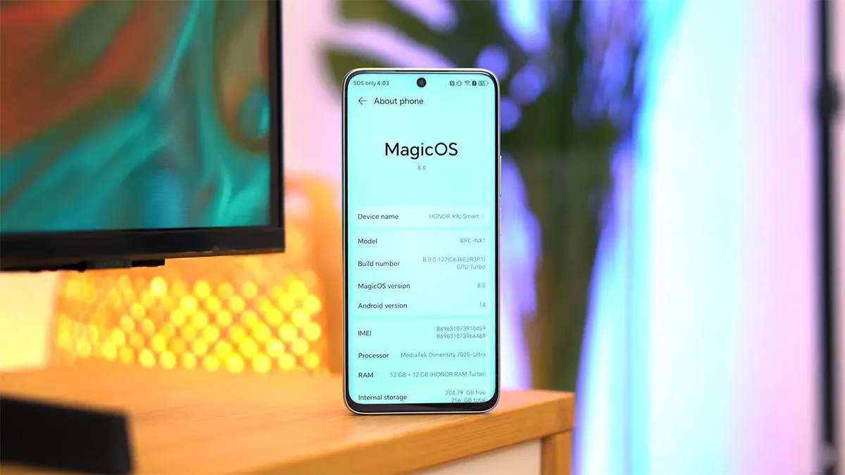 نرم‌افزار و رابط کاربری گوشی آنر X9c Smart