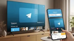 آموزش پخش فیلم تلگرام در تلویزیون