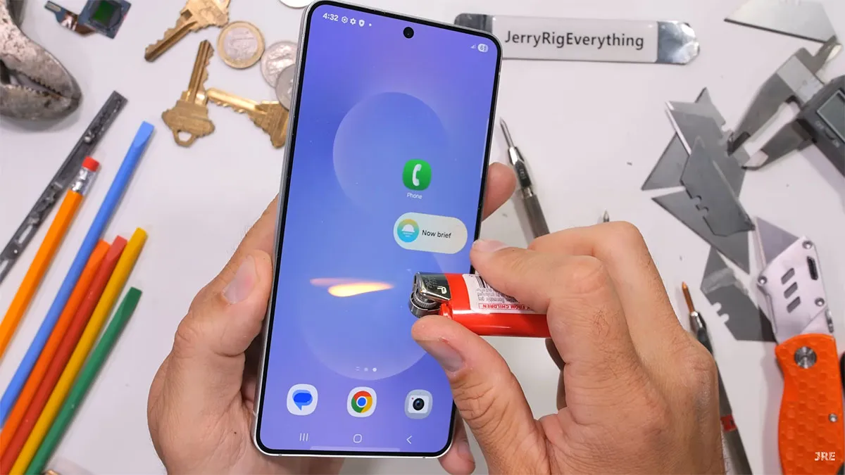 samsung s25 edge duribility test 8 تست مقاومت گوشی Samsung S25 Edge