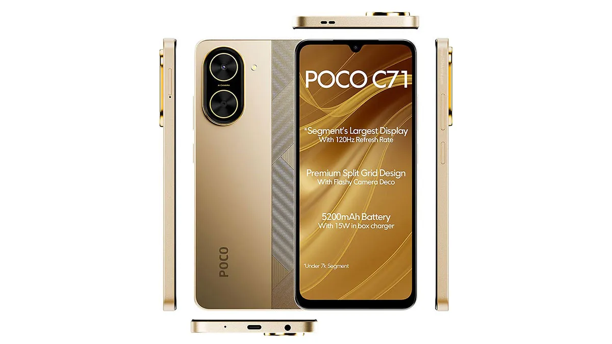 بررسی کیفیت ساخت گوشی Poco C71 شیائومی