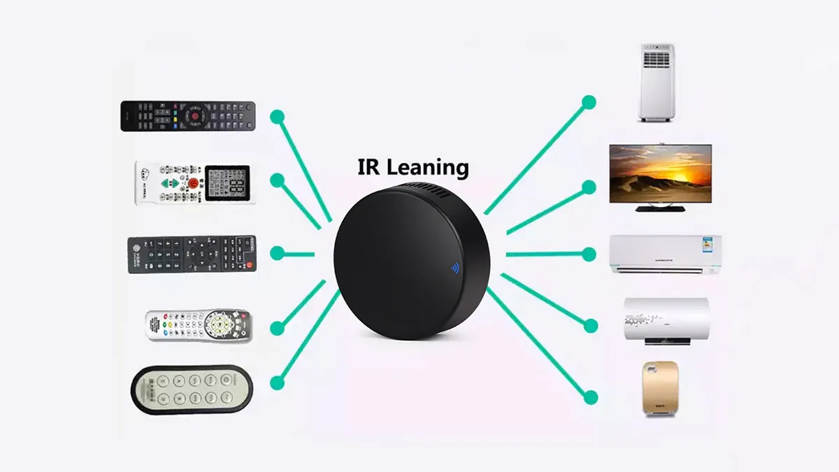 روش اول (بهترین و محبوب‌ترین): استفاده از کنترلرهای هوشمند IR (IR Blaster/Smart Remote)