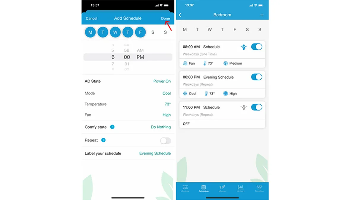 ۱. زمان‌بندی هوشمند (Smart Scheduling): کولر اتوماتیک خودت!