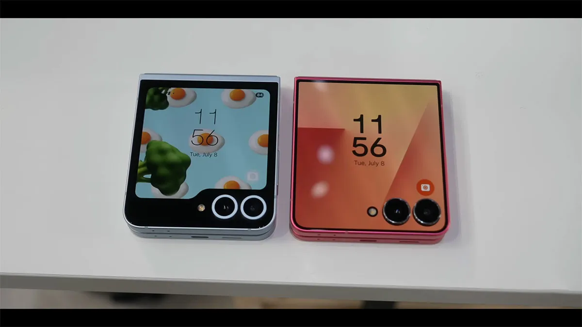 samsung galaxy z flip7 vs z flip 6 screen بررسی گوشی Z Flip 7 سامسونگ
