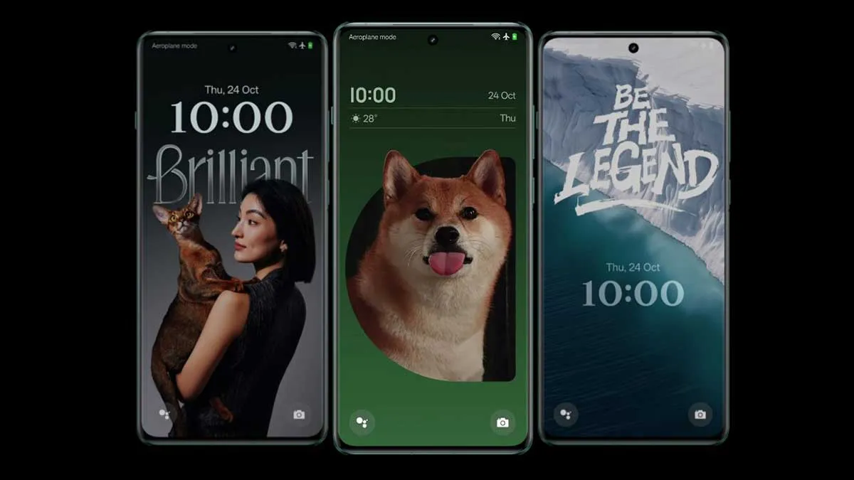 شخصی‌سازی صفحه قفل OxygenOS 15 و نمایشگر همیشه روشن (AOD)