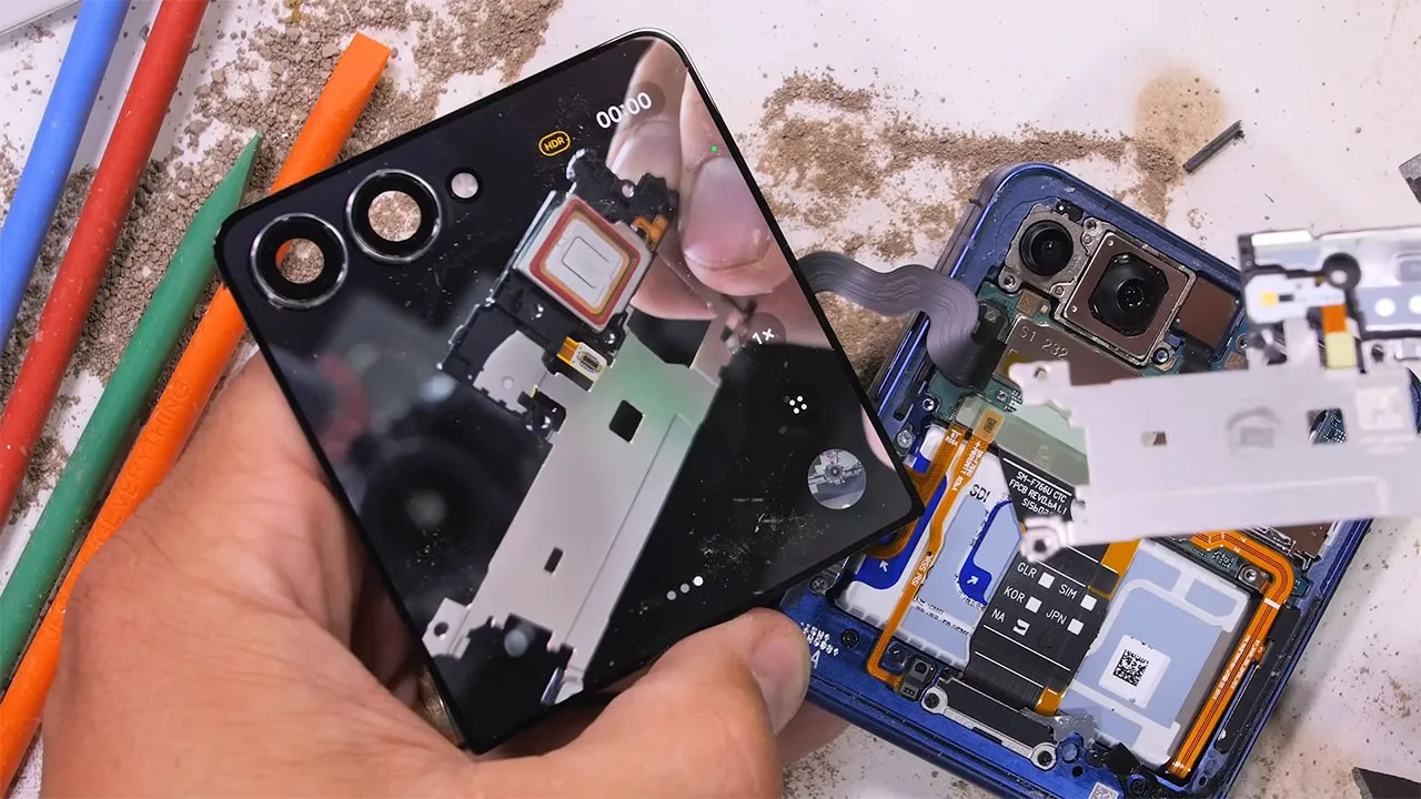 samsung z flip 7 teardown 9 کالبدشکافی گوشی Samsung Z Flip 7