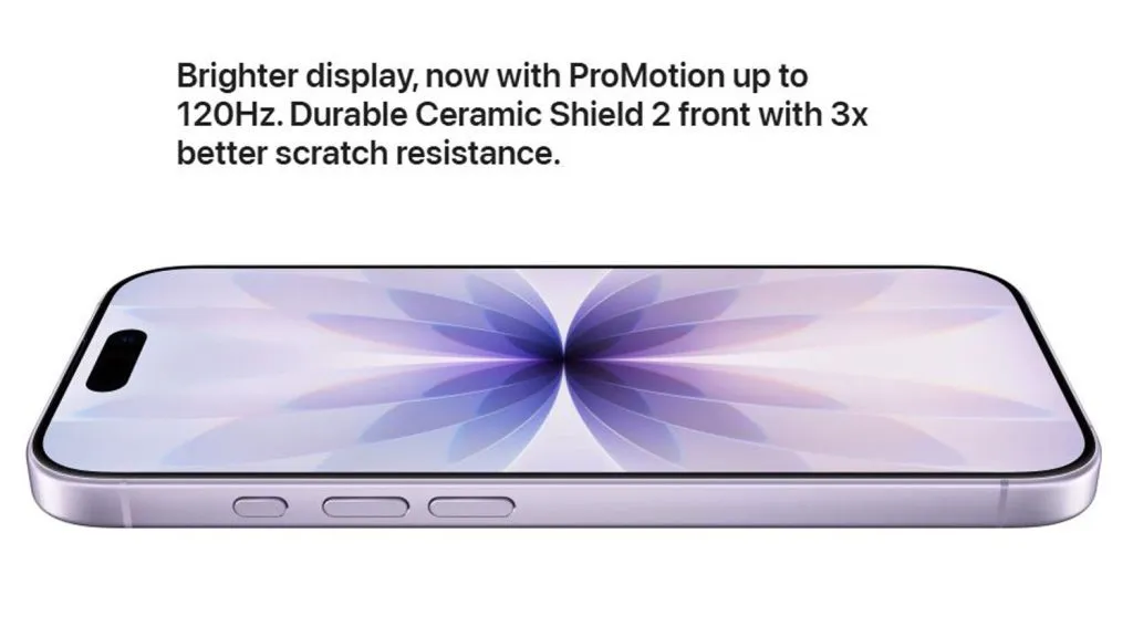 صفحه نمایش iPhone 17