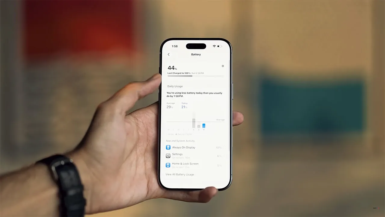 بررسی باتری گوشی iPhone Air