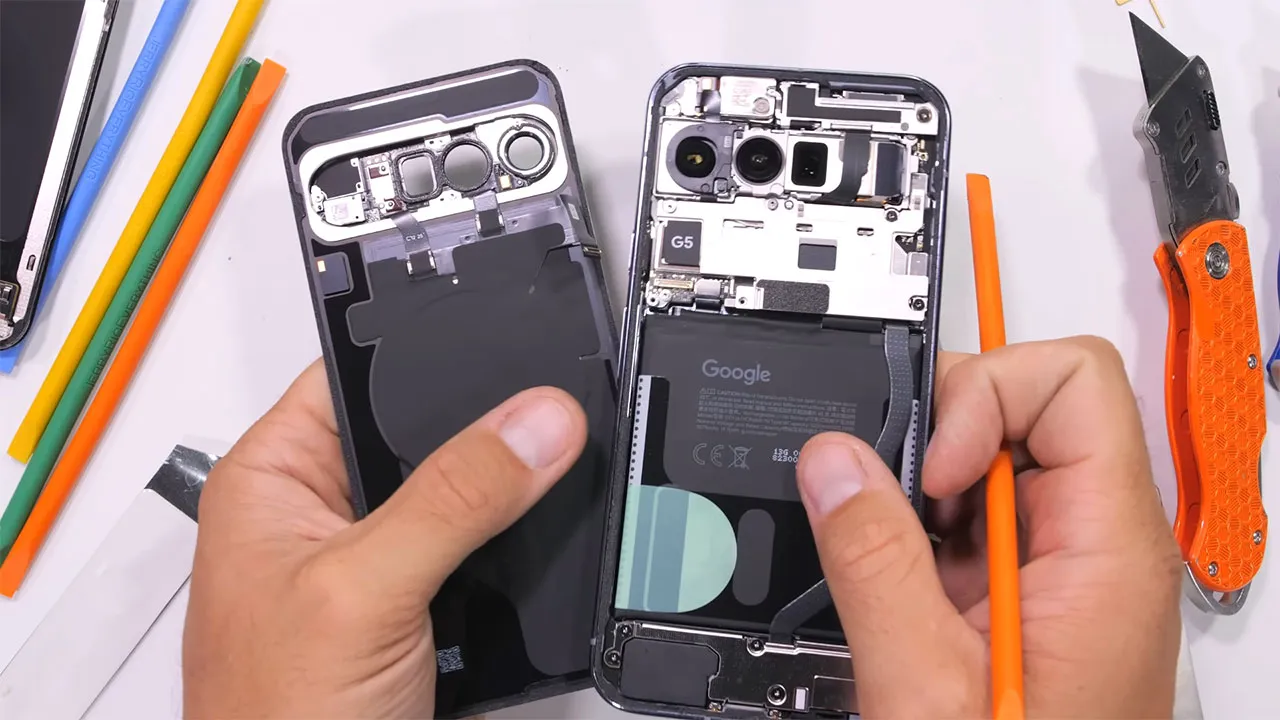 google pixel 10 pro xl teardown 7 کالبدشکافی گوشی Pixel 10 Pro XL گوگل